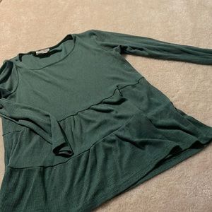 Green baby doll top